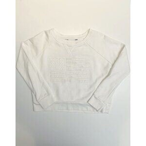 Ralph Lauren Kids White Long Sleeve Crew Neck Pullover Sweatshirt Size L